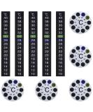 Emagentech 10-Pack Thermometer Stickers - Self-Adhesive Color Change Digital Temperature Display for Aquariums & Milk Bottles | Fast International Shipping - Buy Online on GoSupps.com