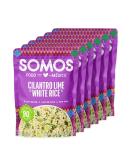 SOMOS Cilantro Lime White Rice 8.8 oz Pouch (Pack of 6) Gluten Free Non-GMO Plant Based Vegan Microwavable Meals Ready to Eat - Buy Online on GoSupps.com
