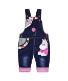 KIDSCOOL SPACE Baby Denim Overalls 3D Cartoon Knitted Dungarees Blue 2-3 Years - Buy Online on GoSupps.com