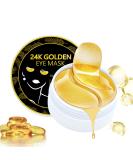 24K Gold Under Eye Patches - 60PCS Anti-Aging Collagen Gel Masks for Puffy Eyes Dark Circles and Fine Lines - Moisturizing Treatment for Men & Women - Buy Online on GoSupps.com