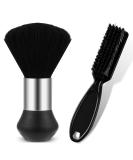 Barber Neck Duster Brush Set - Soft Barbier Neck Duster With Barber Trimmer Cleaning Brush Professional Barbier Dusting Hairbrush for Brush Off Hair Around Neckline And Ears - Buy Online on GoSupps.com