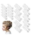 30-Piece Wedding Hair Accessories Set - U-Shaped Hairpins with Pearls & Rhinestones for Bridal Hairstyles & Bridesmaid Parties - Buy Online on GoSupps.com