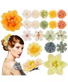 BOFUNX 20 Pieces Flower Hair Clips - Stylish Hair Accessories for Girls Women and Parties | Perfect for Weddings and Special Occasions - Buy Online on GoSupps.com