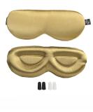 PROMEED 23 Momme Mulberry Silk Sleep Mask - Soft 3D Contoured Eye Mask for Ultimate Comfort | Adjustable Blackout Sleeping Mask for Women & Men - Gold - Buy Online on GoSupps.com