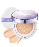 COSNORI Panthenol Barrier Cushion SPF 50+ PA++++ - Sunscreen Cushion Foundation -Lightweight Formula to Cover Pores & Blemishes – Moisture Dewy Glowing Finish – Long Wearing Formula, 0.41 fl.oz. (01 Ivory) - Buy Online on GoSupps.com