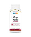21st Century Mega Multi for Women - Premium Multivitamin & Multimineral 90 Tablets - Buy Online on GoSupps.com