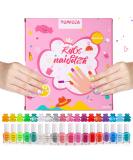 Tomicca 18 Colors Non-Toxic Odorless Peel Off Nail Polish Set for Kids | Fast Dry Aqua Formula | Perfect Christmas Gift for Girls - Buy Online on GoSupps.com