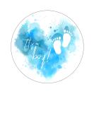 Orange Trading Dartmouth LTD A4 Edible Decor Icing Sheet It's A Boy Baby Shower Themed 7-8" Circle Cake Topper Decoration - Great for larger cakes - Buy Online on GoSupps.com