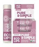 Buy Pure & Simple Raspberry ECO LIPS Lip Balm - Natural Hydration .15 oz | Eco-Friendly & Vegan - Buy Online on GoSupps.com