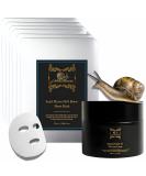 SC Sapphire Snail Mucin Skin Repair Kit - 96% Moisturizing Mask Sheets & 92% Repair Cream | 90-Day Treatment for Dry Skin Dark Spots & Fine Lines - International Shipping Available - Buy Online on GoSupps.com