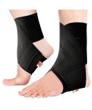 Ankle Brace for Sprained Ankle - Adjustable Wrap for Pain Relief Swelling & Inflammation | Unisex - Large Size - Buy Online on GoSupps.com