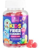 Kids Fiber Gummies - Daily Prebiotic Supplement for Digestive Health - Plant Based, GMO Free, Berry Flavor - 60 Count - Buy Online on GoSupps.com