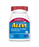 200 Count Aleve Easy Open Arthritis Cap Tablets for Pain Relief - Naproxen Sodium - Buy Online on GoSupps.com