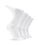 LIN Diabetic Socks for Men & Women - Non-Binding Circulatory Extra Wide Top - 4 Pairs - Size 9-11 - Ideal for Edema, Neuropathy, and Lymphedema - Buy Online on GoSupps.com
