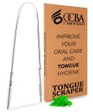 OCBA Tongue Scraper for Oral Health Natural Silver Tongue Cleaner Rustproof Use After Toothbrush for Fresh Breath Stainless Steel (1 Pack) (1 Pack) - Buy Online on GoSupps.com