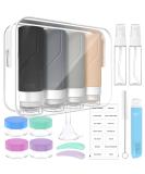 100ml x 4 Silicone Travel Bottles Set - Portable Shampoo & Lotion Containers for Travel - 17 Piece Toiletry Set - Buy Online on GoSupps.com