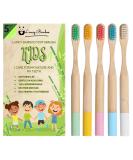 Kids Bamboo Toothbrushes (5 Pack) | Organic & Biodegradable | BPA Free Soft Bristles Toothbrushes | Eco-Friendly Natural Bamboo Toothbrush Set | Charcoal Wooden Toothbrushes Kids - 5 Pack - Buy Online on GoSupps.com