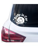 Baby in Car Sticker | 14cm x 10cm Vinyl Baby on Board Car Decal - International Shipping Available - Buy Online on GoSupps.com