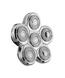 Kibiy Wet Dry Electric Shavers Replacement Blade Head - 6 Blades Bald Head Shaver in Silver - Buy Online on GoSupps.com