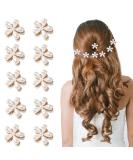 10 Pcs Mini Pearl Hair Claw Clips with Flower Design - Girls Dance Clips & Sweet Hair Accessories - Buy Online on GoSupps.com