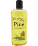 Pine Massage Oil 8 oz - Aromatherapy with Sweet Almond & Jojoba Oil Preservative Free Ideal for Relaxation - Buy Online on GoSupps.com