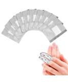 100 Pcs Nail Foil Wrap with Pre Attached Lint Free Cotton Pad - Easy & Effective Gel Nail Polish Removal at Home - Buy Online on GoSupps.com