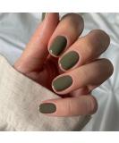 24pcs Short Dark Green False Nails for Women | Stick on, Press on, Removable | Fake Nails for Nail Art Accessories - Buy Online on GoSupps.com