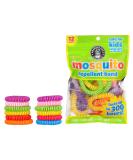 Grandpa Gus's Natural Mosquito Repellent Bracelets - DEET-Free 300 Hours Protection 12 Assorted Colors for Summer Outdoor & Camping Essentials - Buy Online on GoSupps.com