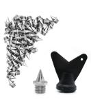 QPEY 42-Piece 1/4 Inch Steel Track Shoe Spikes Replacement Set with Wrench - Buy Online on GoSupps.com