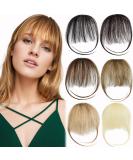 Yamel Clip in Fringe Human Hair Bangs - Medium Brown Wispy Fringe Extensions - Buy Online on GoSupps.com