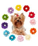 BIPY 20PCS Dog Hair Bows with Rubber Bands for Puppies Cats Pet Kitten Valentine s Day Wedding Festival Grooming Accessories Attachment - Buy Online on GoSupps.com