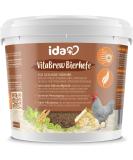 Ida Plus poultry brewer's yeast special, 1500 g, supplementary feed for chickens, quails and other poultry, rich in B vitamins, amino acids, minerals and trace elements, supports feathering - Buy Online on GoSupps.com