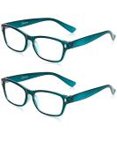 Buy The Reading Glasses Company RR77-Q +2.50 Aquamarine Readers for Men & Women - 2 Pack | Stylish & Affordable Reading Glasses - Buy Online on GoSupps.com