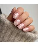 24pcs Square False Nails Short Stick on Nails White Heart Press on Nails Removable Glue-on Nails Fake Nails Women Girls Nail Art Accessories 0252Y51 - Buy Online on GoSupps.com
