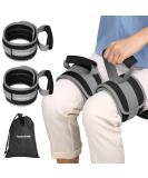 Hoomtree Leg Lifter Strap 2PCS for Limited Mobility Thigh Lifter Strap with Padded Grip and Loop Improve Range of Motion Knee Hip Surgery Recovery Aids for Disabled Get in and Out of Bed Wheelchair 2 pack Gray - Buy Online on GoSupps.com