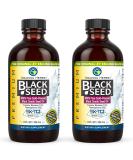 Premium Black Seed Oil - Gluten Free, Non-GMO, Cold Pressed Nigella Sativa for Digestive Health & Immune Support - 8 Fl Oz (Pack of 2) - Buy Online on GoSupps.com