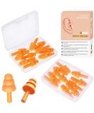 CHOOBY Reusable Silicone Ear Plugs - 10 Pairs Waterproof Noise Reduction for Sleeping Swimming Shooting Motorcycles - SNR 32dB for Adults & Kids - Buy Online on GoSupps.com