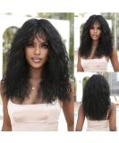 Testar Black Curly Wigs for Black Women | Shoulder-Length Deep Wavy & Heat-Resistant Synthetic Wig for Daily & Party Use - Buy Online on GoSupps.com