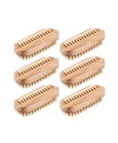 rflaueo 6pcs Wooden Nail Brush Double Sided Scrub Wood Nail Brush for Toes Nails Hands Garden Salon(U94-6) - Buy Online on GoSupps.com
