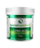 Special Ingredients Citric Acid Powder 10kg Premium Quality - Vegan Non-GMO Non-Irradiated - Recyclable Container 10 kg - Buy Online on GoSupps.com