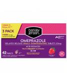 Berkley Jensen Omeprazole 20 mg - 42 Count Strawberry Acid Reducer Pills for Heartburn Relief | 3 x 14-Day Regimen | International Shipping Available - Buy Online on GoSupps.com