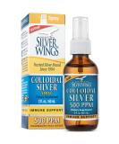 Colloidal Silver 500 PPM Natural Path Silver Wings 2 fl oz Spray - Buy Online on GoSupps.com