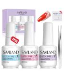 Saviland Liquid Nail Latex Set - Peel Off Cuticle Guard & Skin Protector - Gel Polish Manicure Starter Kit (Blue, Pink, White) - 3Pcs - Buy Online on GoSupps.com