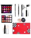 Professional 8PC Makeup Set - Complete Cosmetics Kit for Women | Mknzome Eyeshadow & Lip Gloss | Perfect Christmas Gift - Buy Online on GoSupps.com