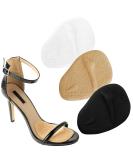 3 Pairs Metatarsal Pads for Women - Anti-Slip Ball of Foot Cushions & Heel Inserts in Beige Black Clear | Blister Prevention for Open Toe Shoes - Buy Online on GoSupps.com