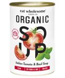 Eat Wholesome Organic Tomato & Basil Soup 400 g (Pack of 12) Italian Tomato & Basil 400 ml (Pack of 12) - Buy Online on GoSupps.com