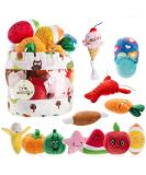 Cute Plush Dog Squeaky Toys 12PCS for Small Medium Puppies - Chew Toys Combo - Buy Online on GoSupps.com