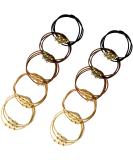 UaiUya 10pcs Small Gold Bead Hair Ties - Elastic Ponytail Holders for Women and Girls | Hair Tie Bracelets with Crystal Beads - Ideal for Thick, Thin, and Curly Hair (5 Colors) - Buy Online on GoSupps.com