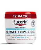 Eucerin Advanced Repair Body Cream - Fragrance Free Moisturizer for Dry Skin | 16oz Jar (Pack of 12) - International Shipping Available - Buy Online on GoSupps.com