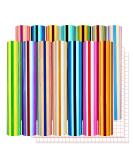 Lya Vinyl 16 Pack Holographic Vinyl Set for Cricut - 12x12 Permanent Sheets for Decor Sticker Party Car Decal - Multi-color - Buy Online on GoSupps.com